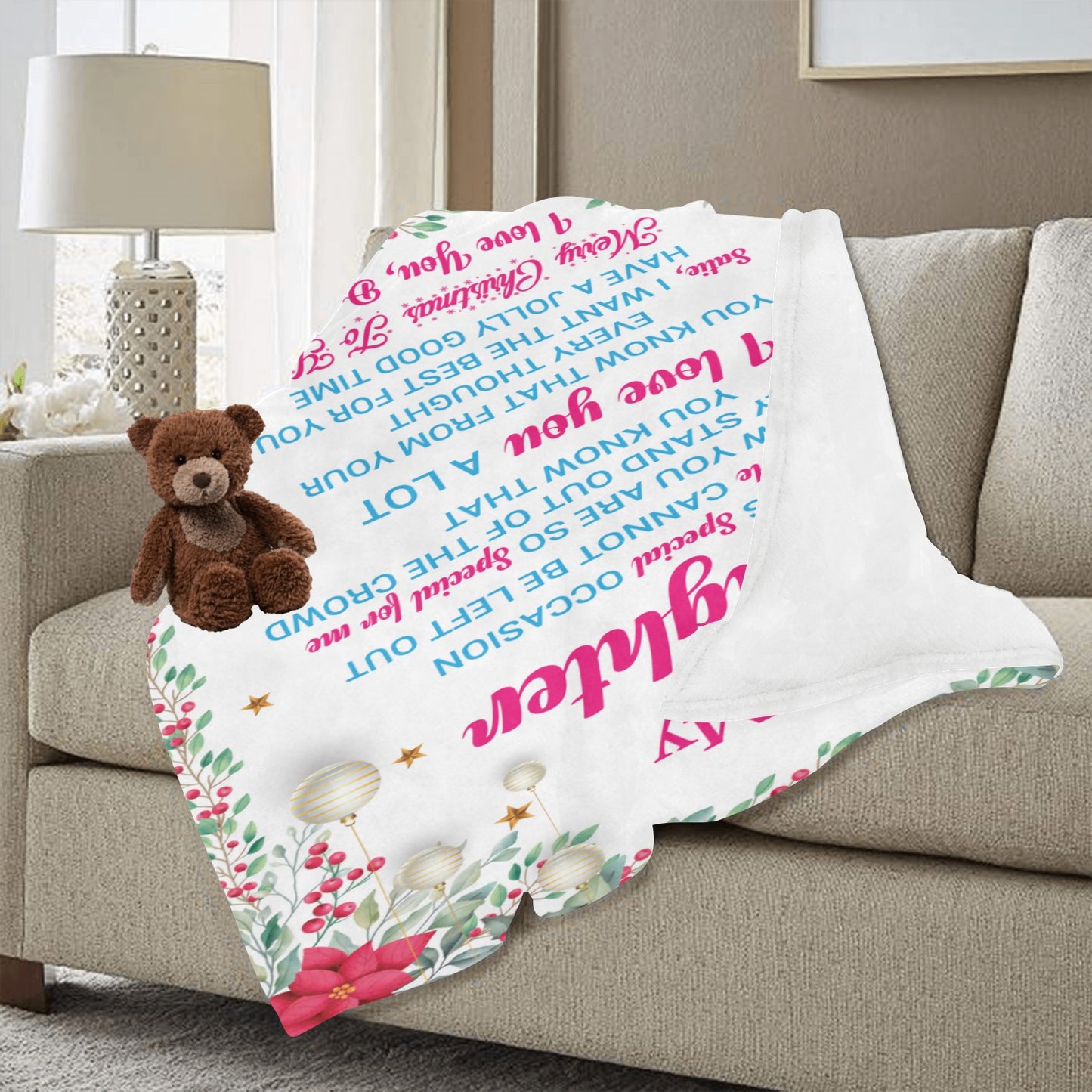 To My Daughter Ultra-Soft Micro Fleece Blanket 50"x60" (Thick)