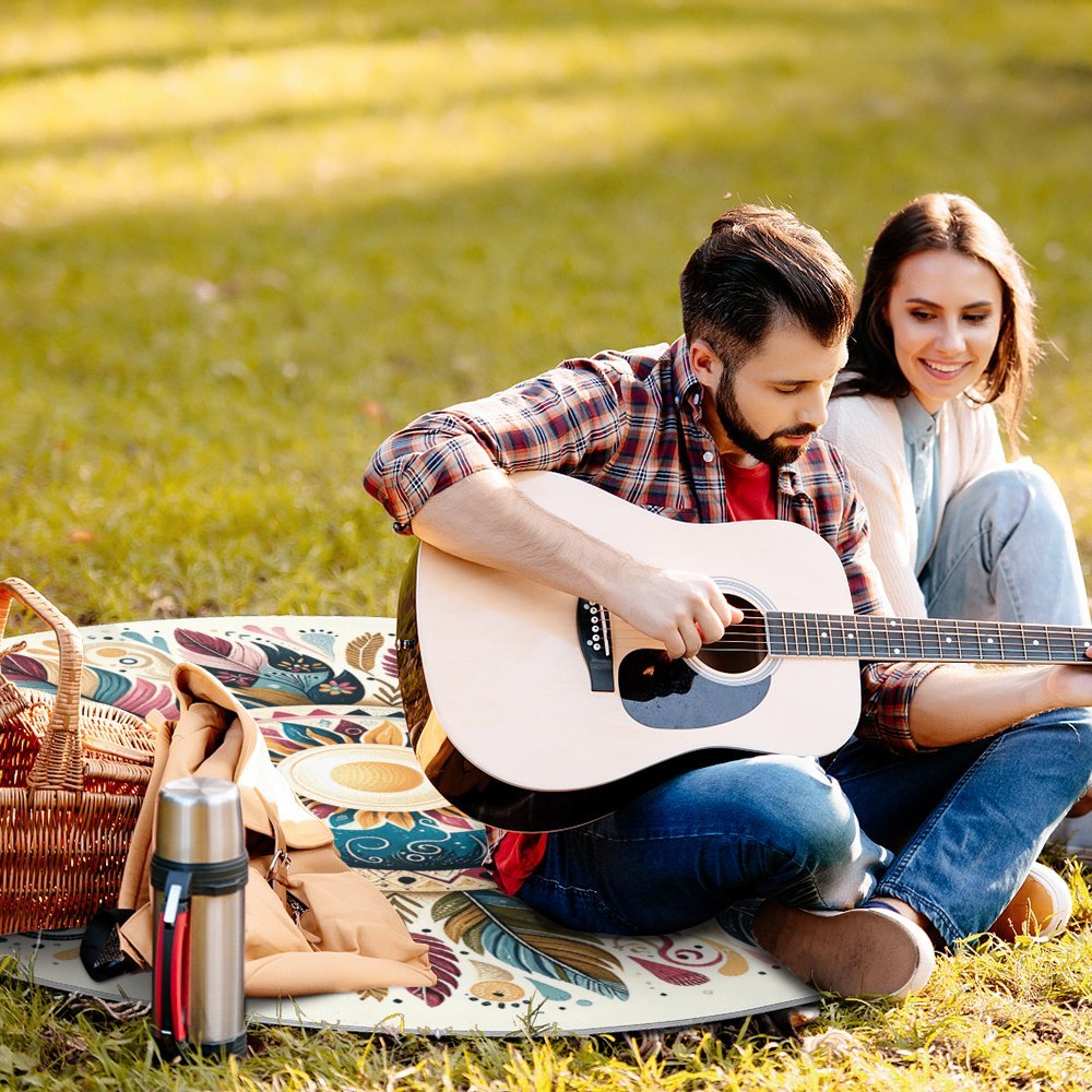 Round Picnic Mat Round outdoor picnic mat