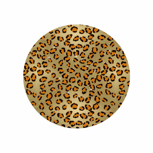 Animal Print 10  Circular Micro Fleece Blanket 60"