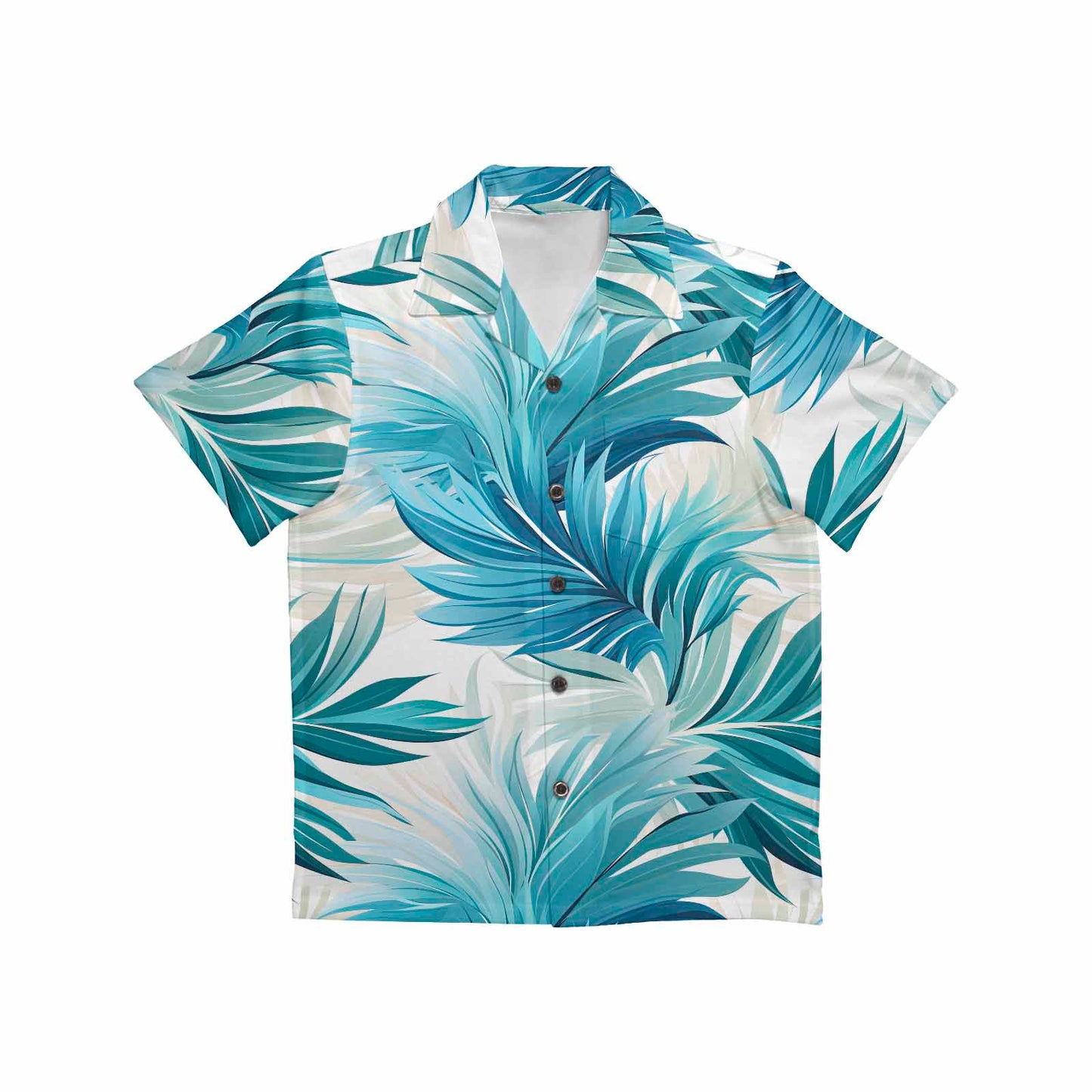 Blue Palms  Little Boys Hawaiian Shirt