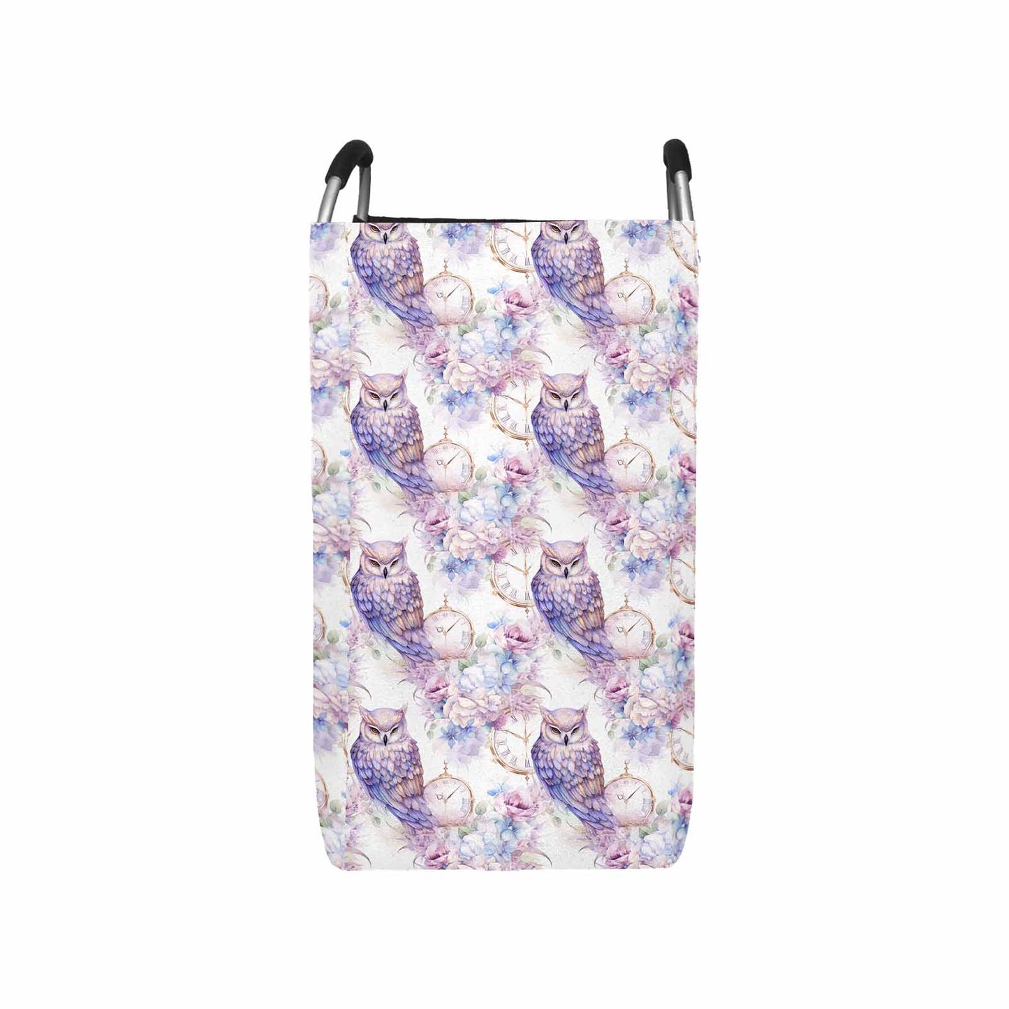 Pastel Owls  Square Laundry Basket