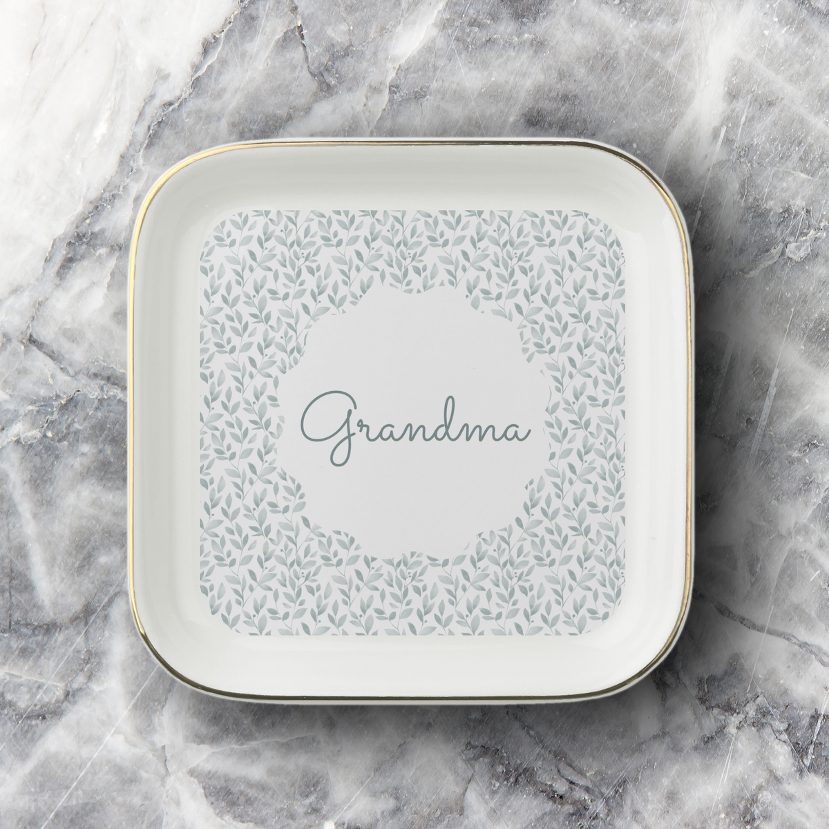 Personalised Grandma Jewelry Dish, Custom Name Ceramic Trinket Dish, Grandma Gift, Jewellery Holder, Birthday or Christmas Gift