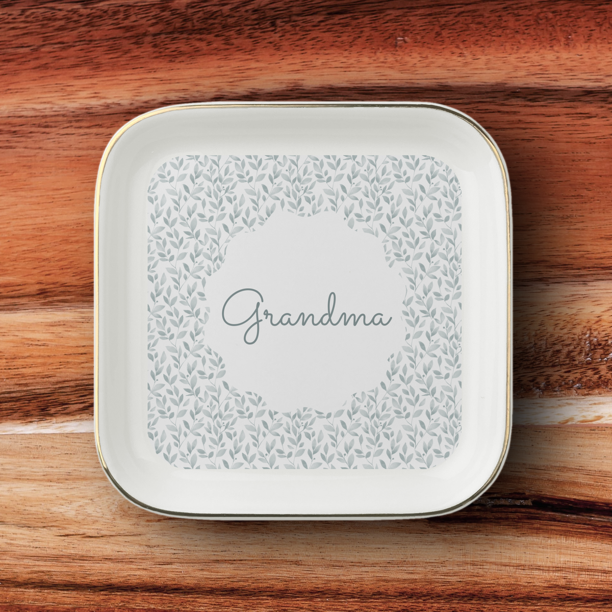 Personalised Grandma Jewelry Dish, Custom Name Ceramic Trinket Dish, Grandma Gift, Jewellery Holder, Birthday or Christmas Gift