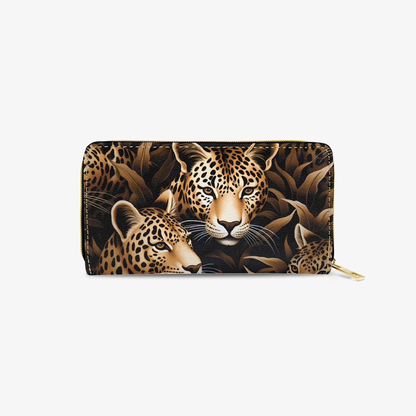 Long Type Zipper Purse - Cheetah