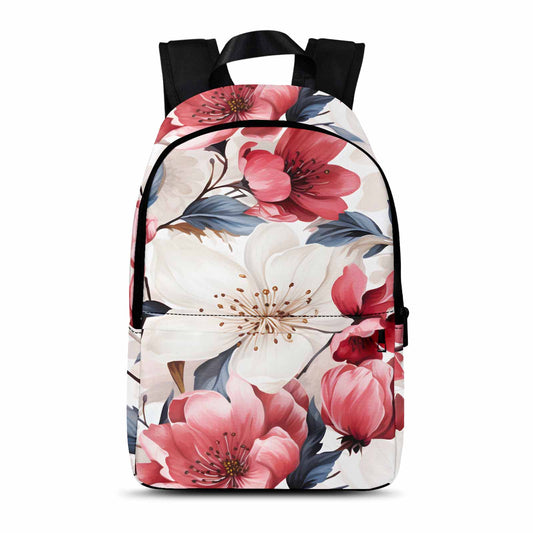 Pink Floral  Adult Casual Backpack