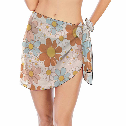 Floral Retro  Women's Beach Sarong Wrap