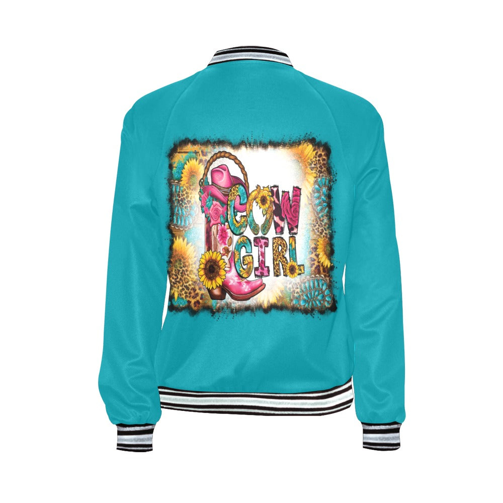 Country Cowgirl Bomber Jacket for Women