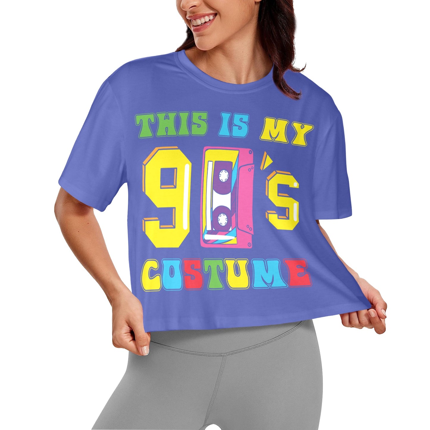 This is My 90's Costume  Women's Cropped T-Shirt