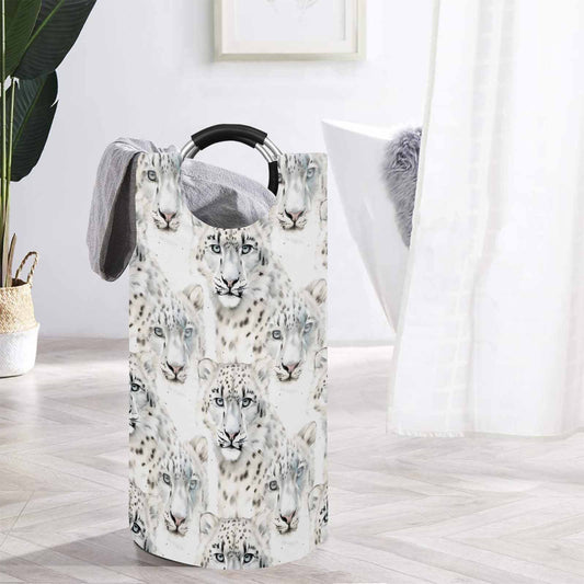 Leopard  Round Laundry Basket