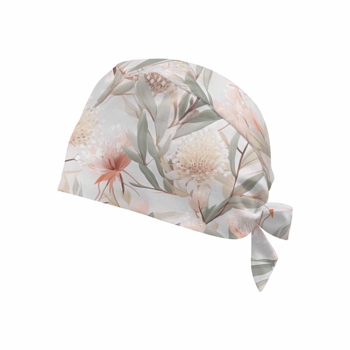 Nurse Scrub Cap Australian Floral 8  Scrub Cap