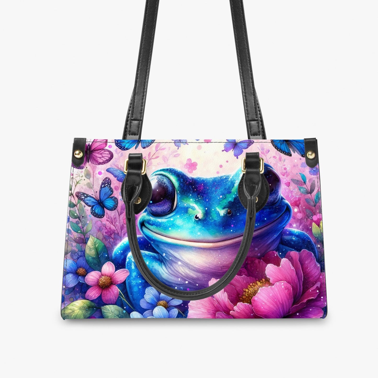 Women's Tote Bag - Long Strap - Frog