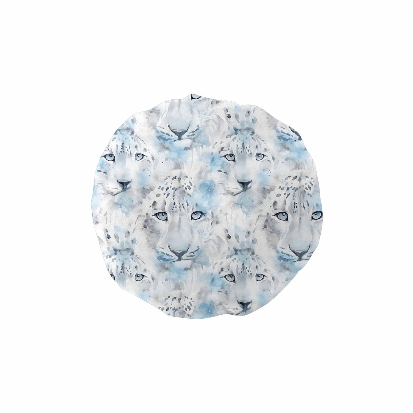 White Leopard  Shower Cap