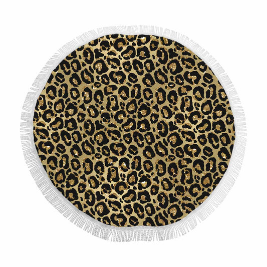 Animal print 4  Circular Beach Shawl 59"