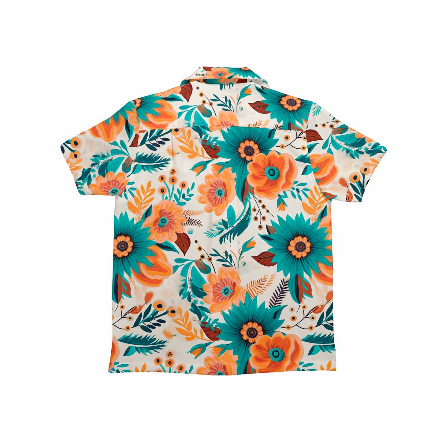 Boho Retro Floral  Little Boys Hawaiian Shirt