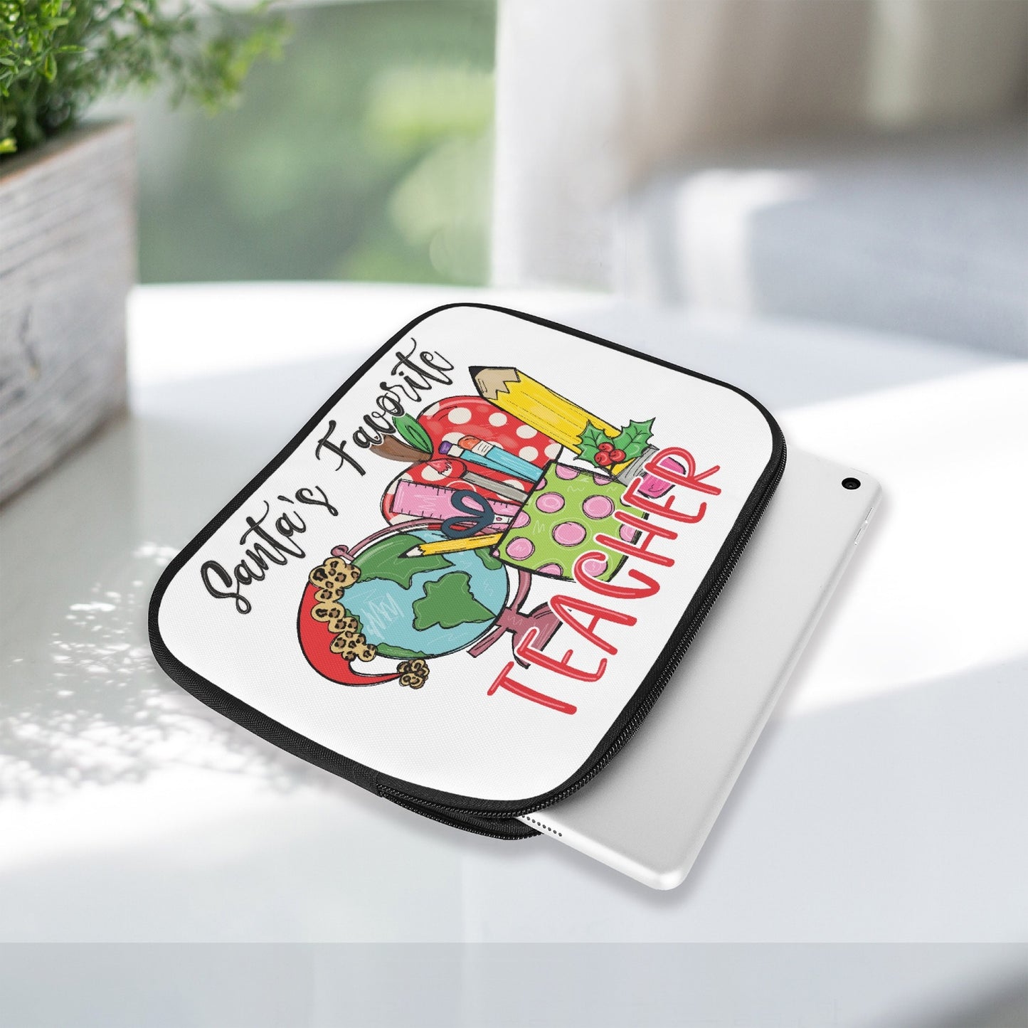 Tablet Sleeve - Santa's Favorite Teacher, awd-547