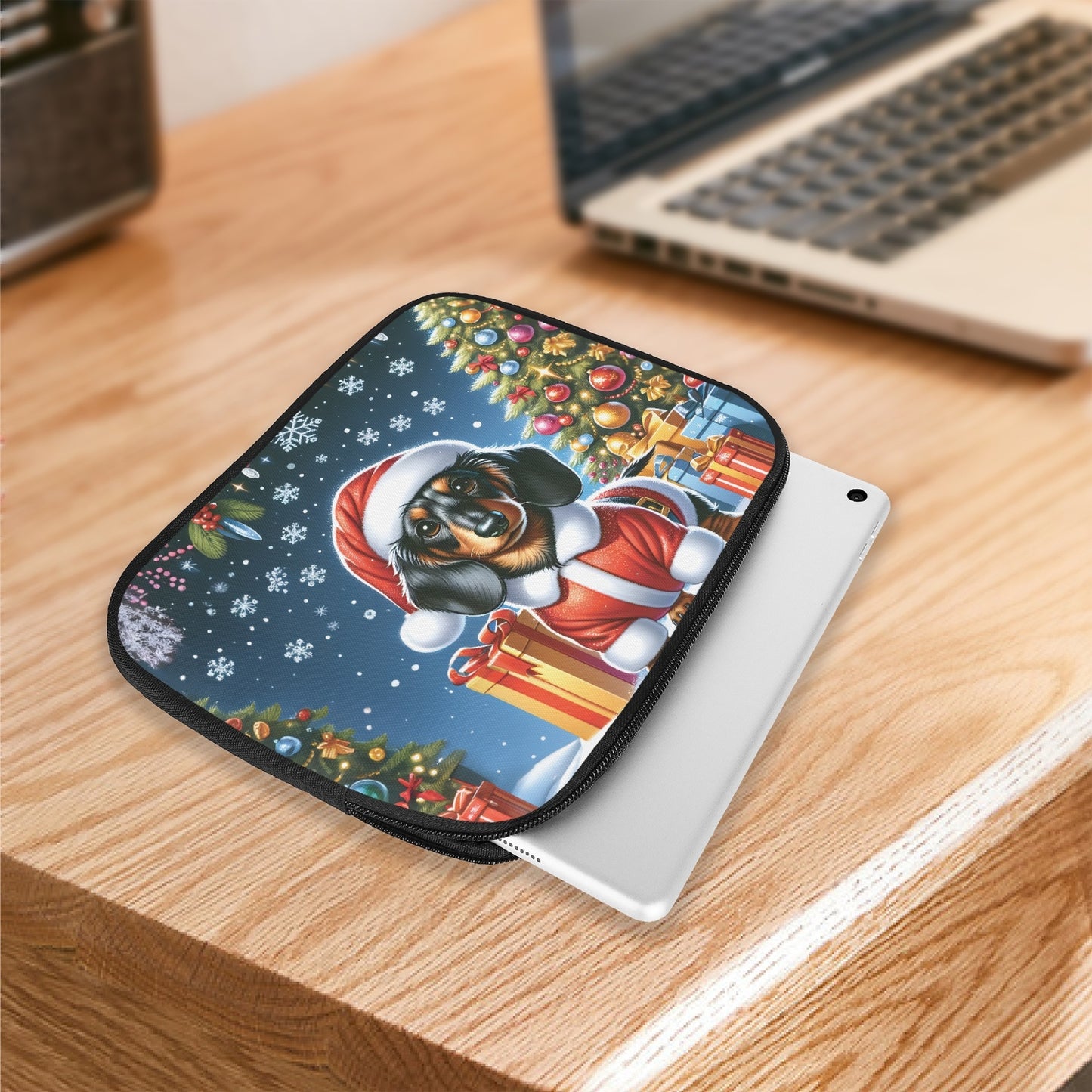 Tablet Sleeve - Christmas - Dachshund  - awd-513