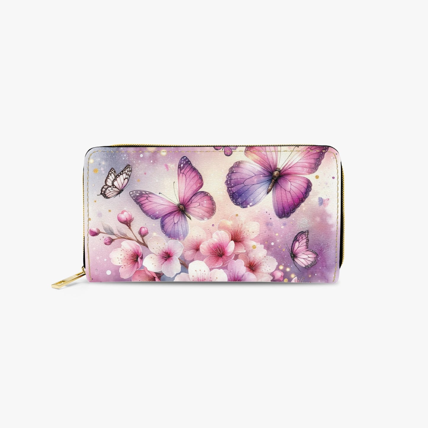 Long Type Zipper Purse - Butterfly Dreams