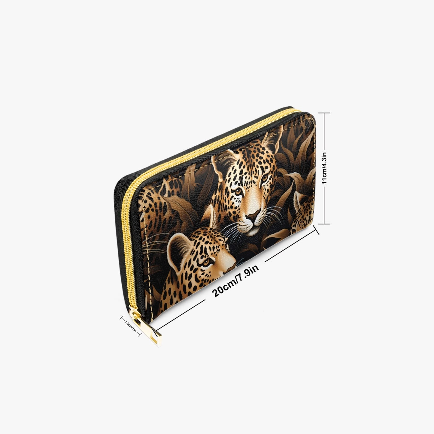 Long Type Zipper Purse - Cheetah