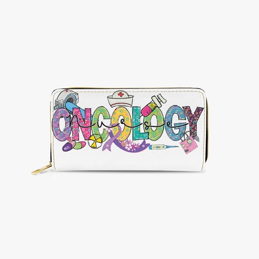 Long Type Zipper Purse, Oncology Nurse, awd-524