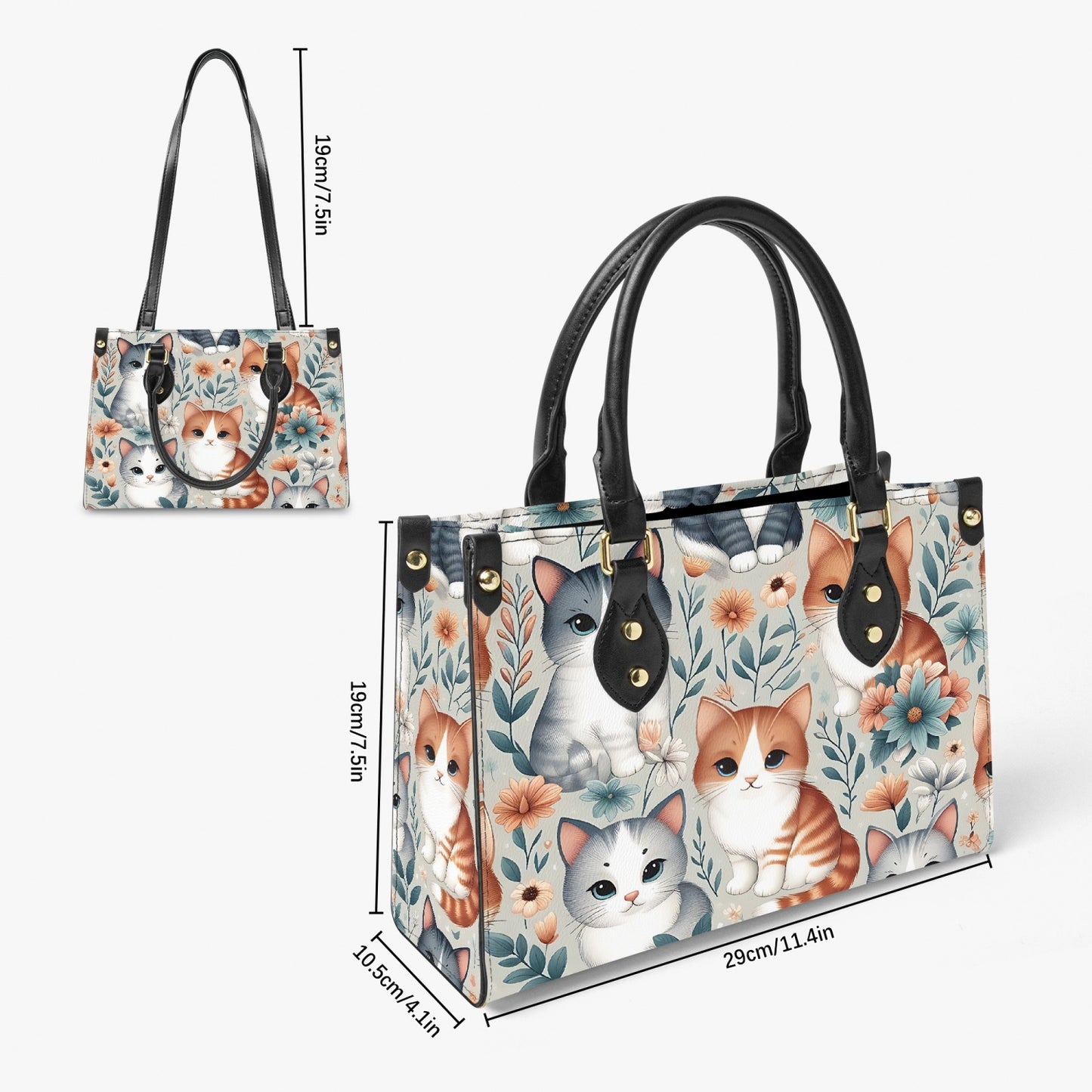 Women's Tote Bag - Long Strap Cats