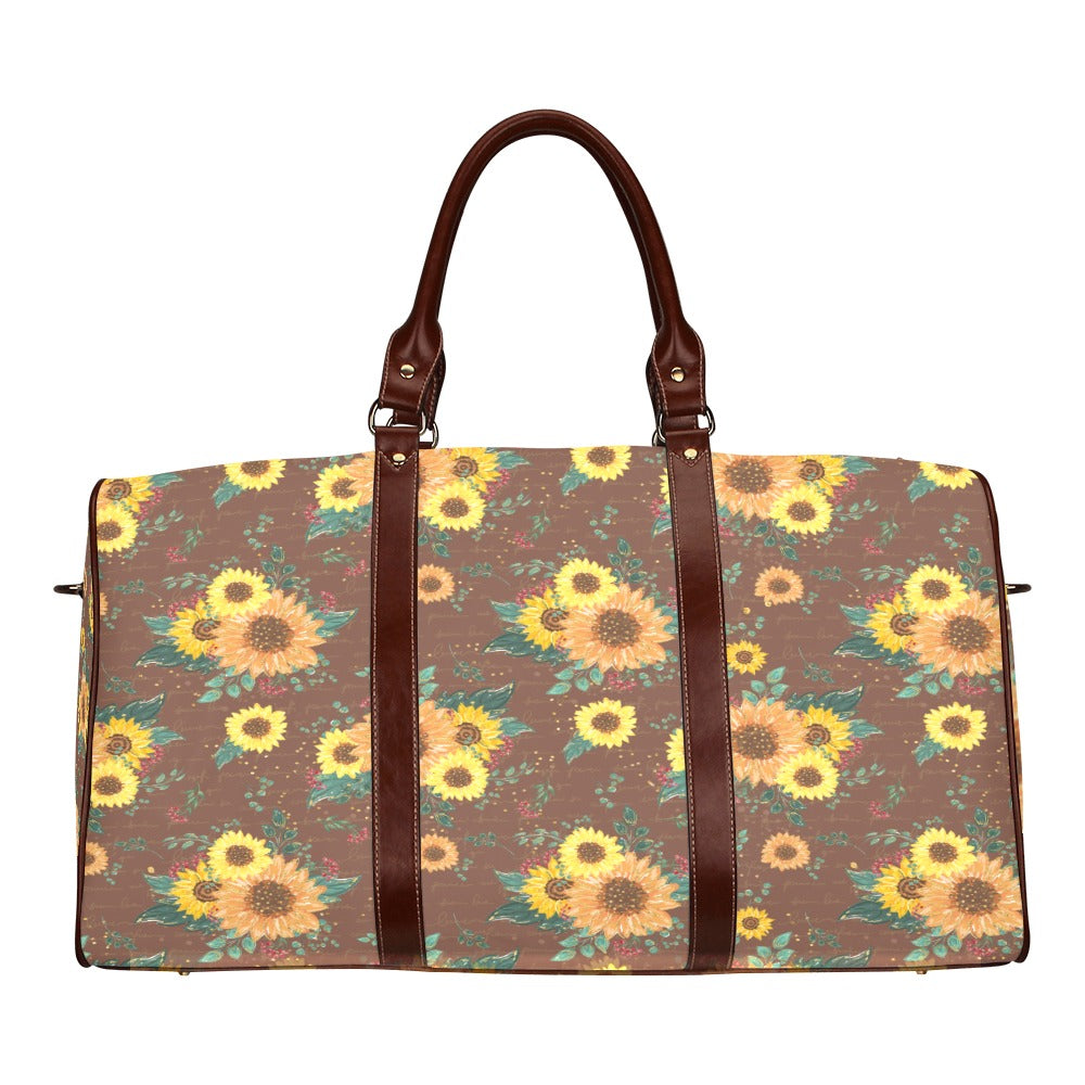 Sunflowers Waterproof Travel Bag/Small (Model 1639)