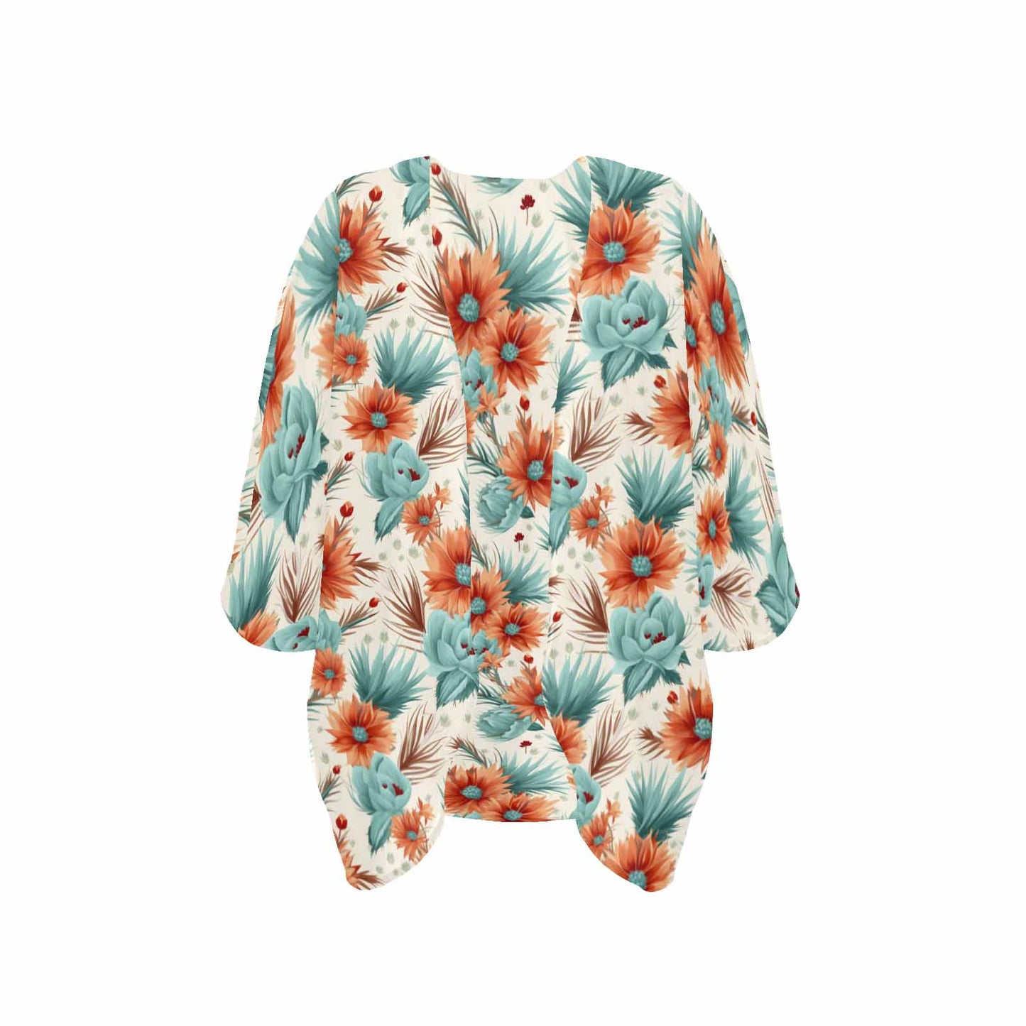 Boho Floral  GP Women's Kimono Chiffon Cover Up