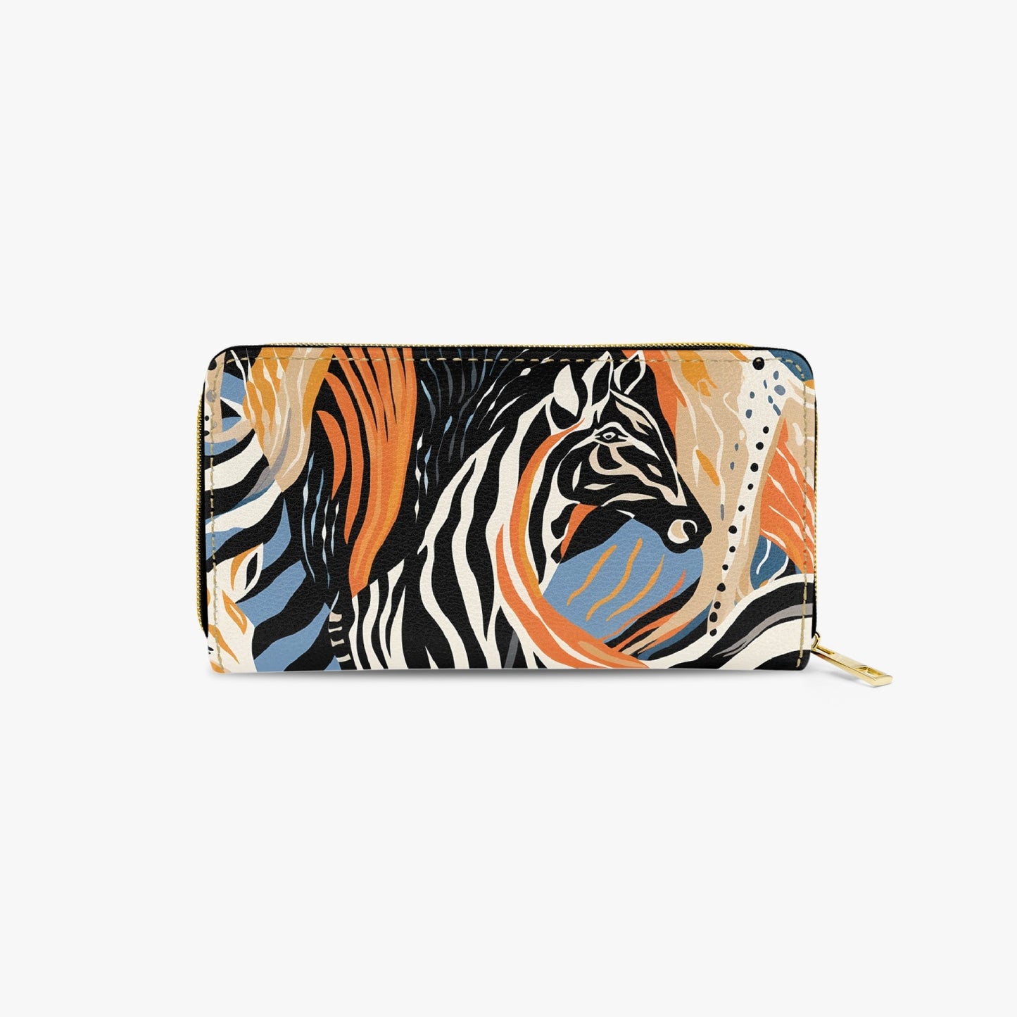 Long Type Zipper Purse - Zebra