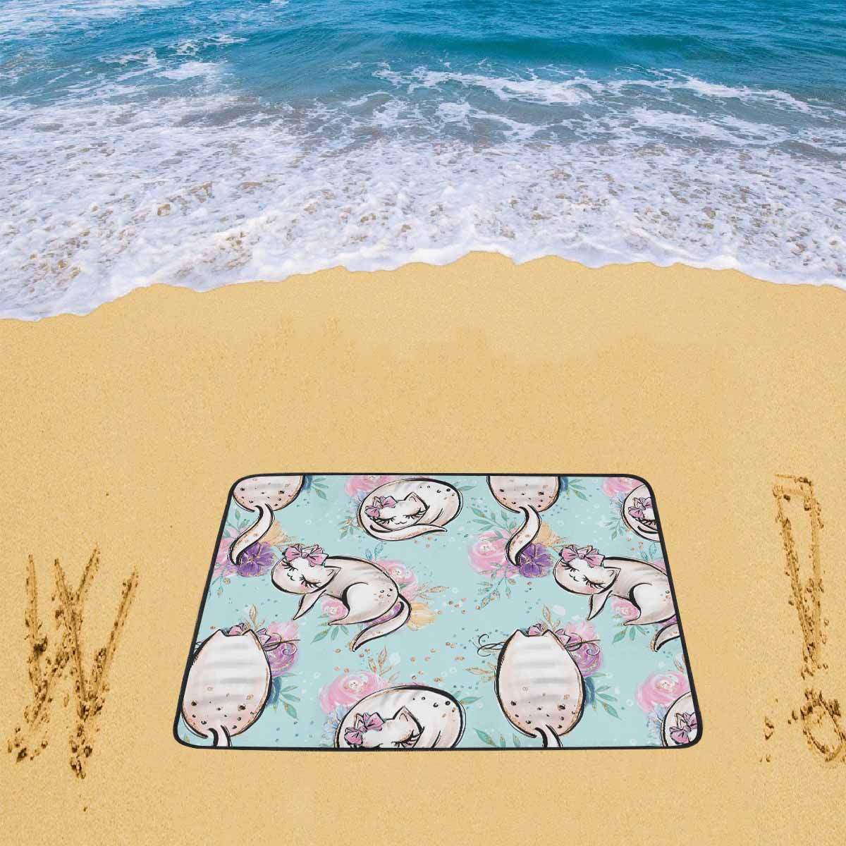 Blue Cats  Beach Mats 78"x 60"