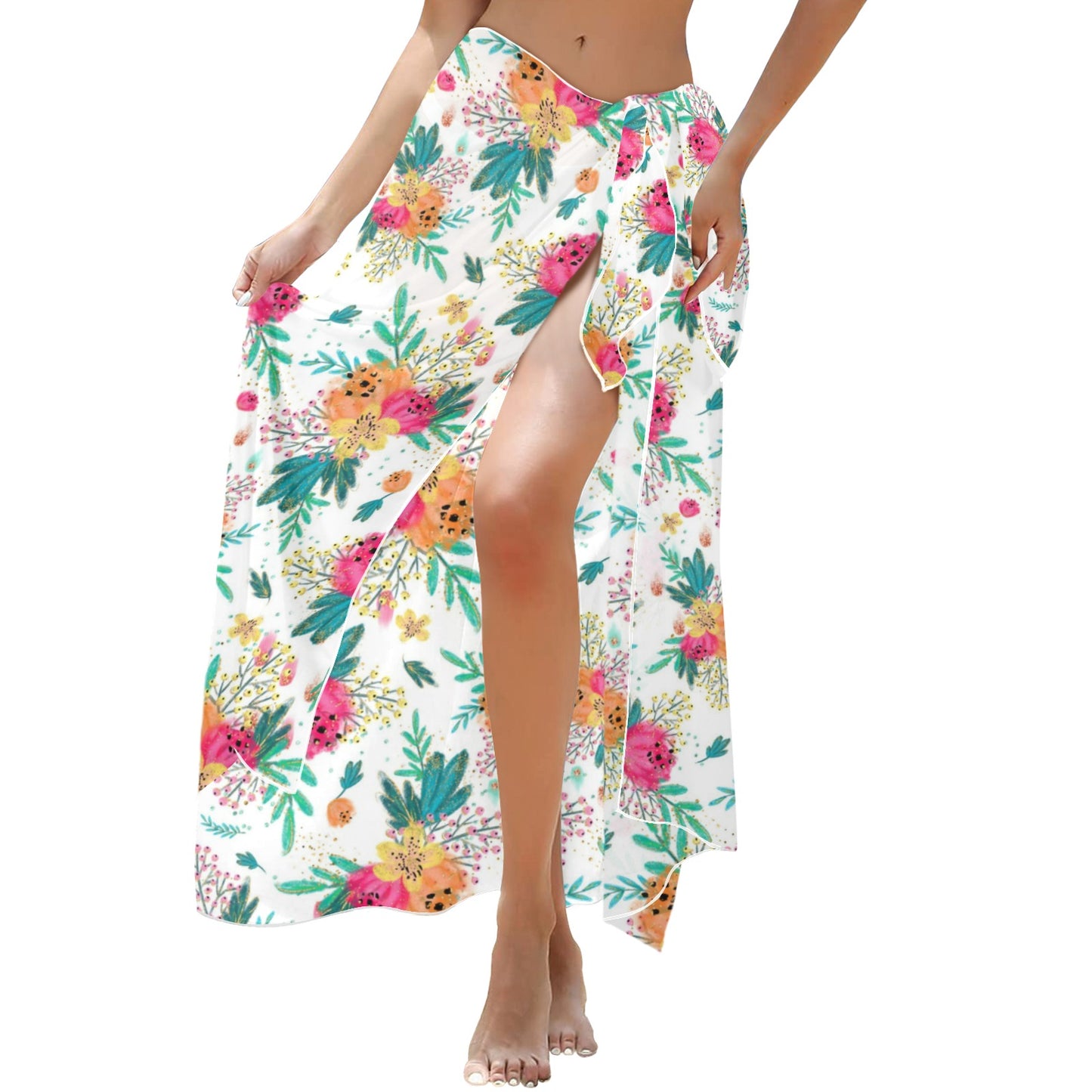 Australian Floral Long Beach Sarong Wrap