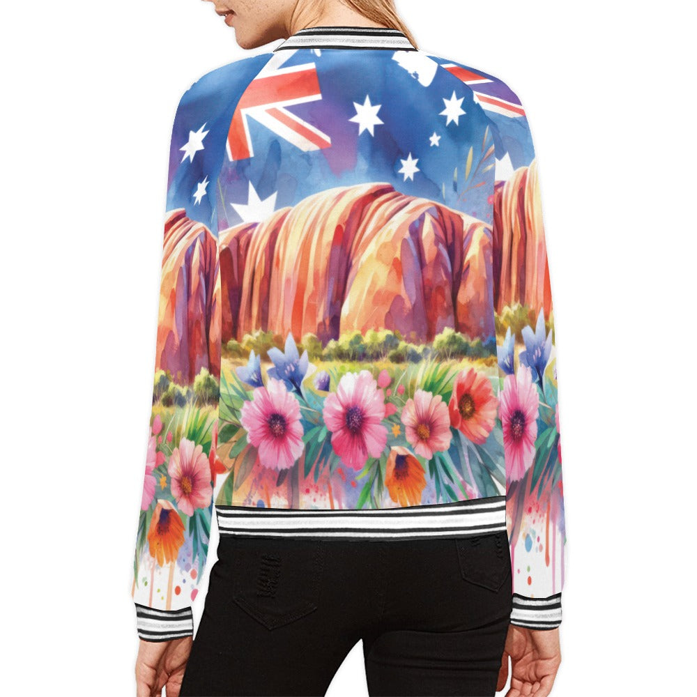 Uluru Ayers Rock awd1314 Bomber Jacket for Women