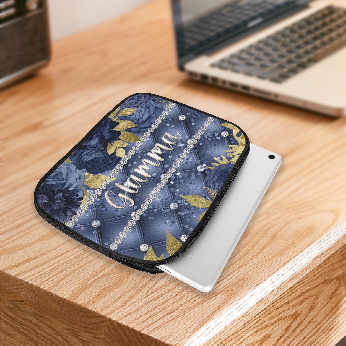 Tablet Sleeve - Navy Floral - Glamma