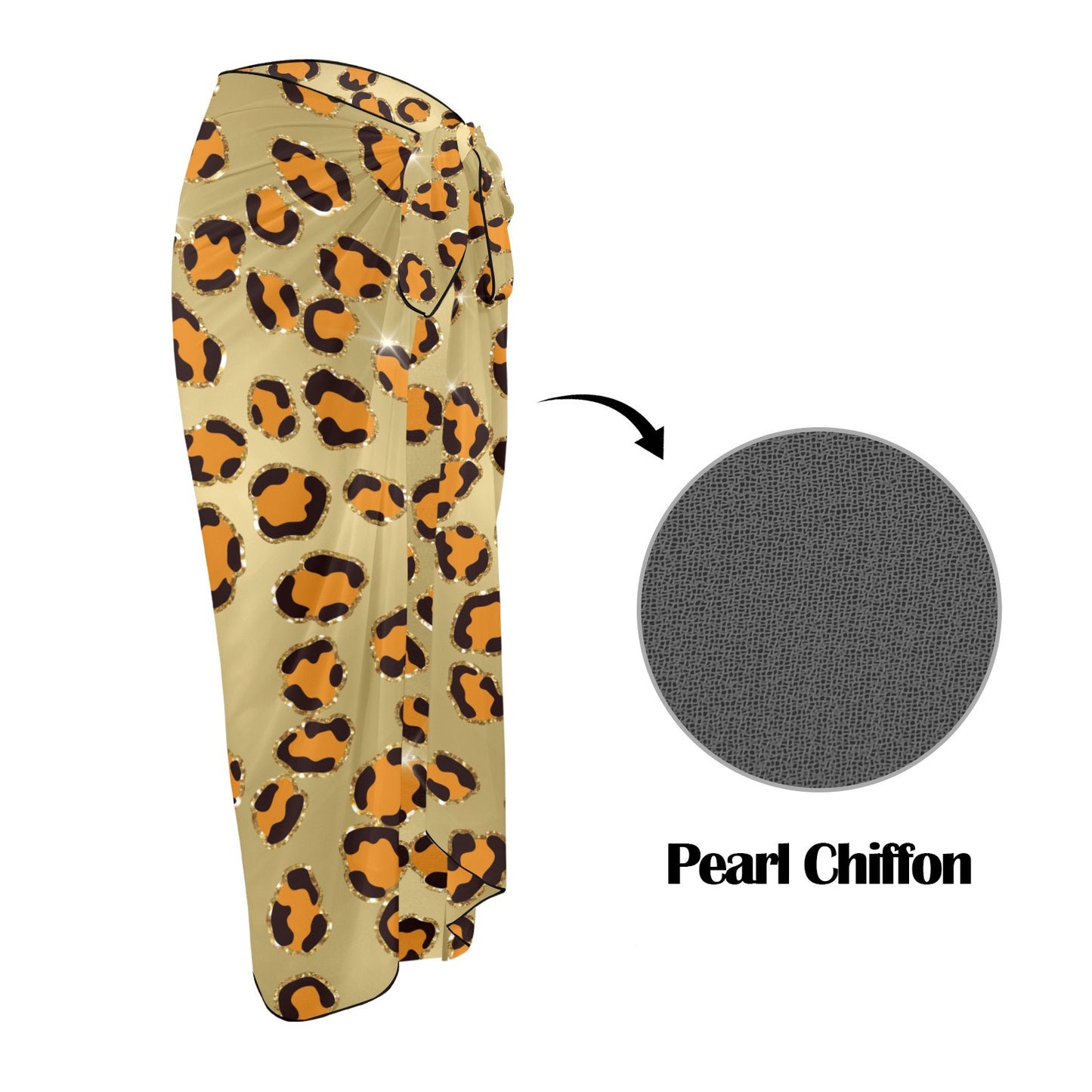 Animal Print 10 Long Beach Sarong Wrap