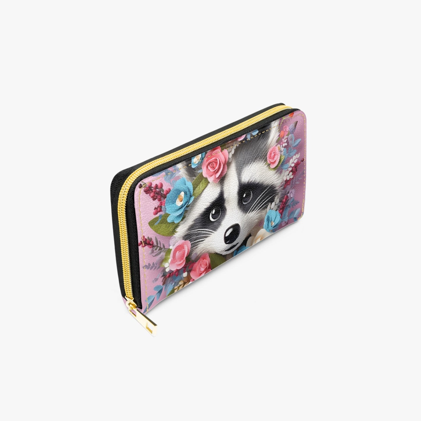 Long Type Zipper Purse - Racoon