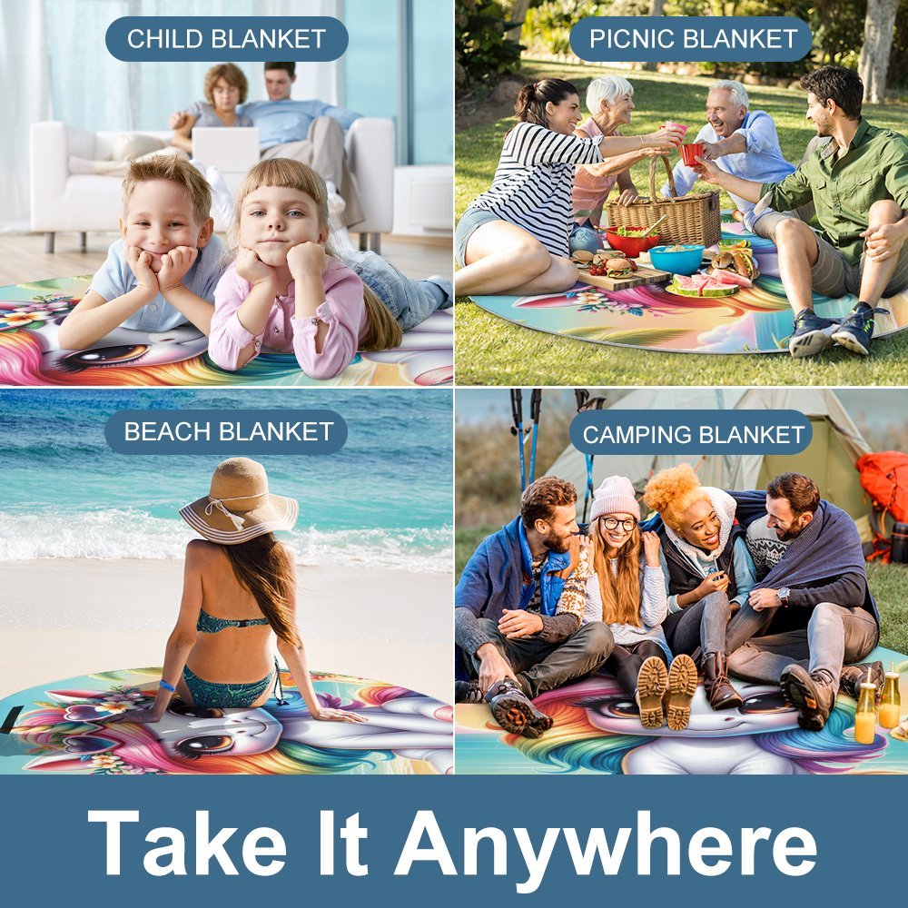 Round Picnic Mat Round outdoor picnic mat