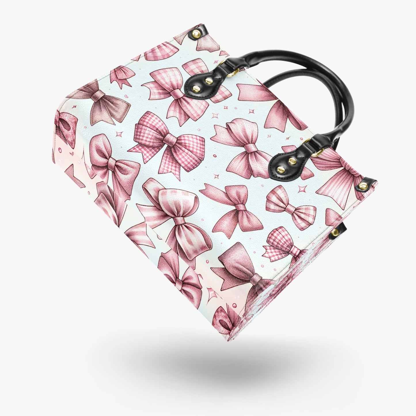 Women's Tote Bag - Ribbon's and Cherries - Rockabilly Ribbon Roll