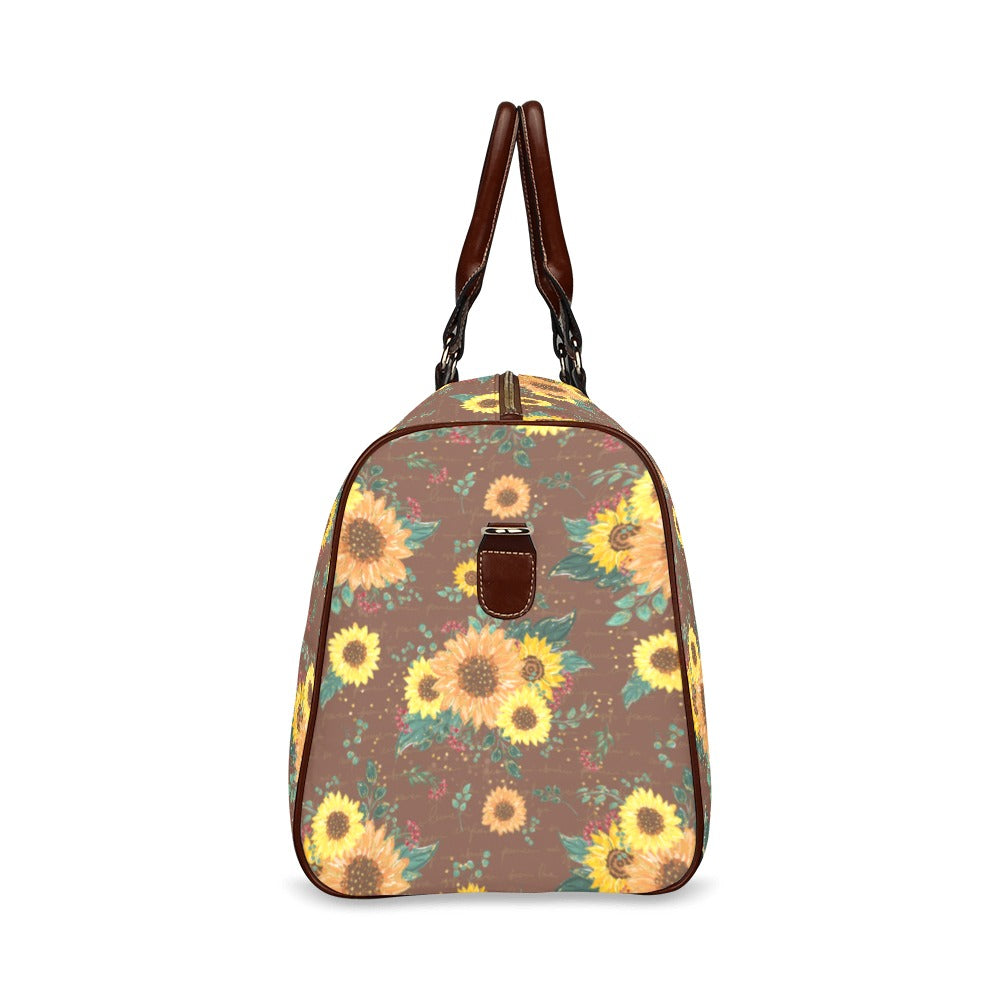 Sunflowers Waterproof Travel Bag/Small (Model 1639)