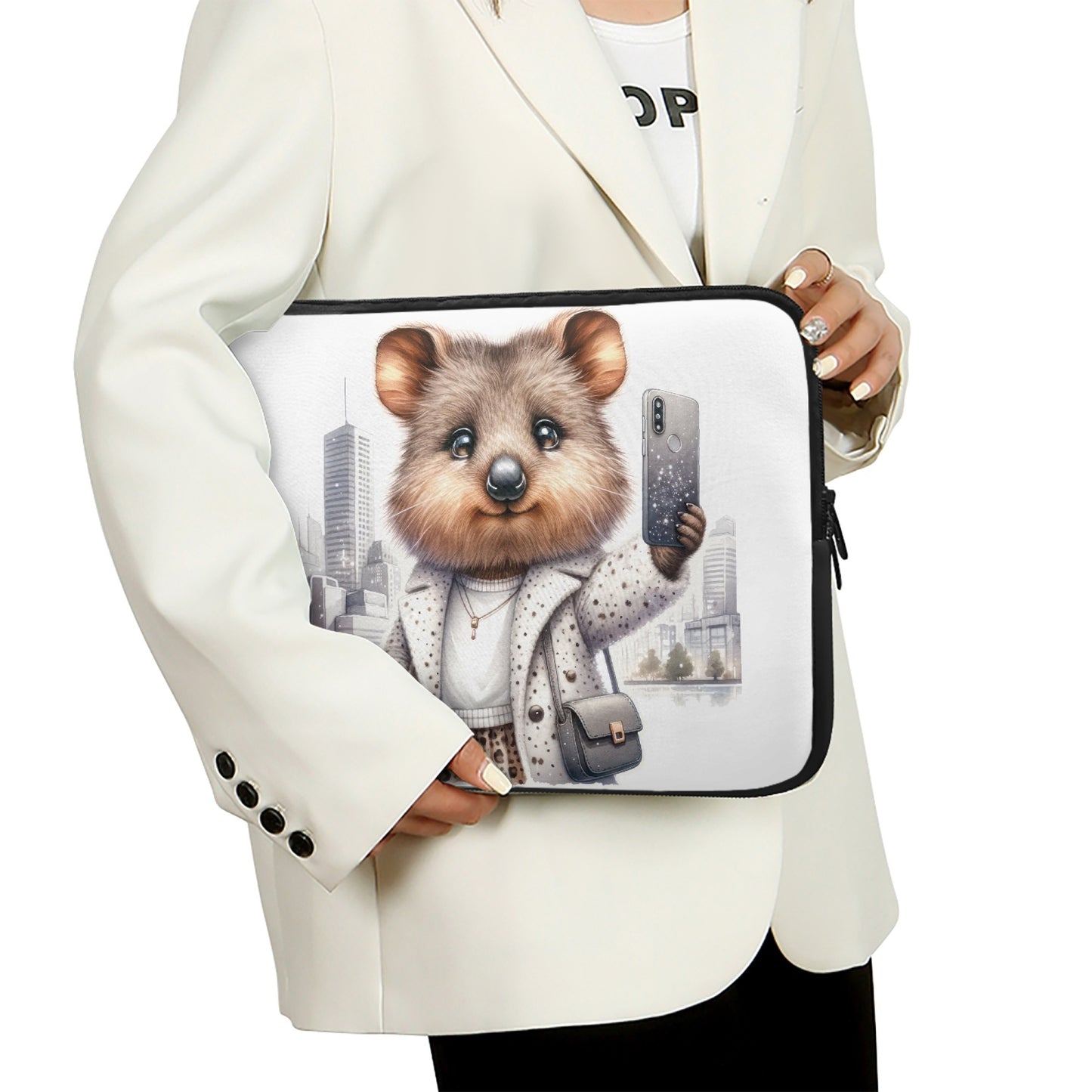 Laptop Sleeve - without handles - Australian Animals - Quokka