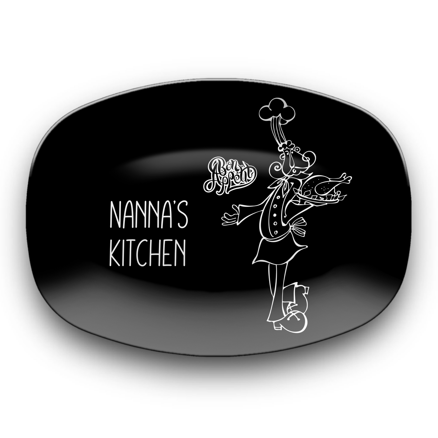 Bon Appetit Personalised Plate Bon Appetit Personalised Platter Chef Platter