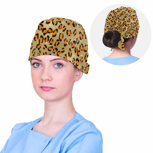 Nurse Scrub Cap Animal Print  Scrub Cap