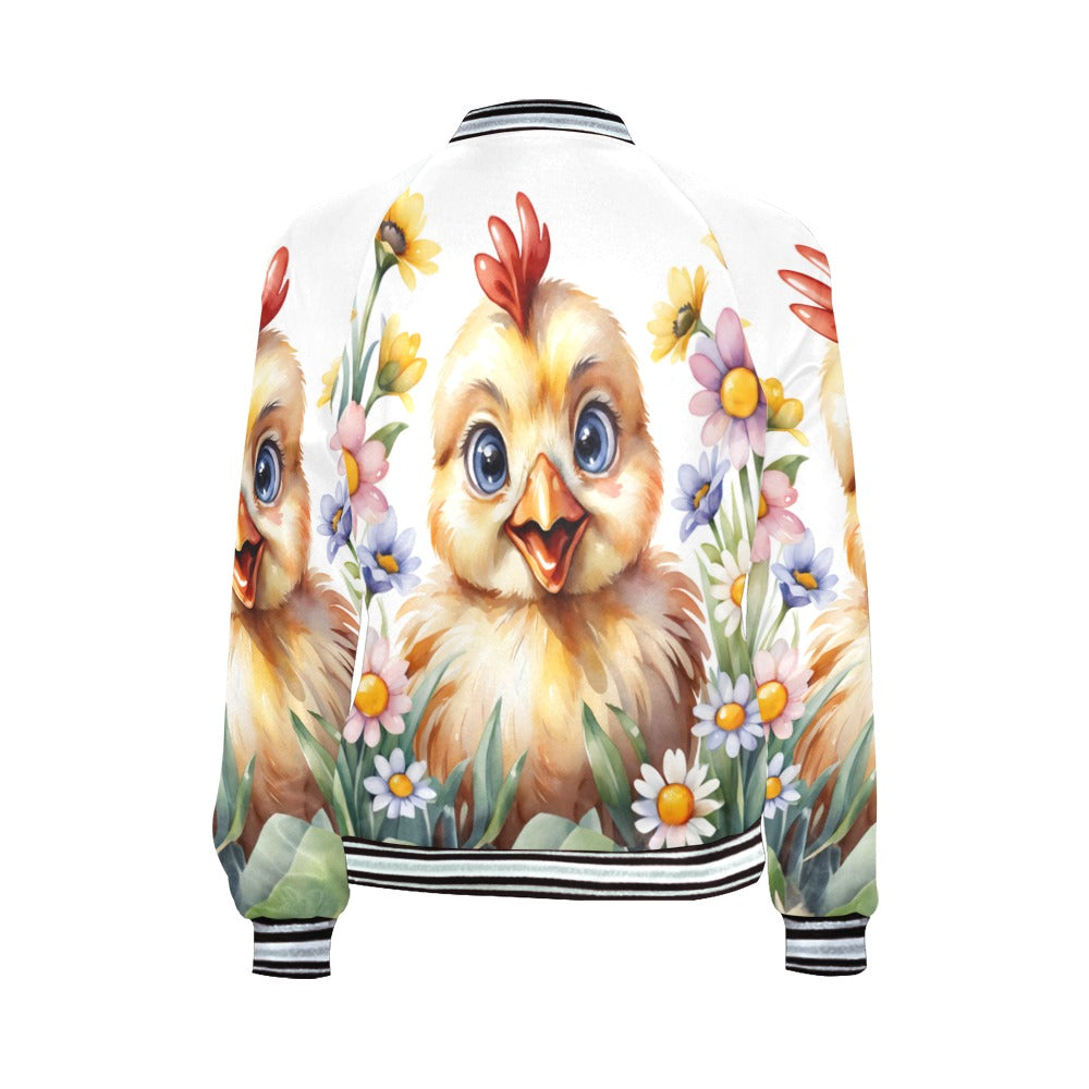 Chicken awd301 Bomber Jacket for Women