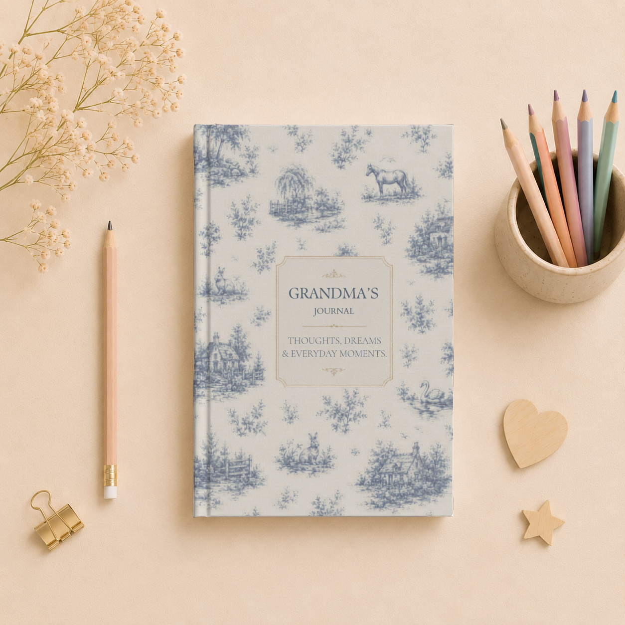 Personalized Journal, Customizable Hardcover Notebook, Vintage Style Diary with Lined Pages, Elegant Gift, Thoughtful Keepsake