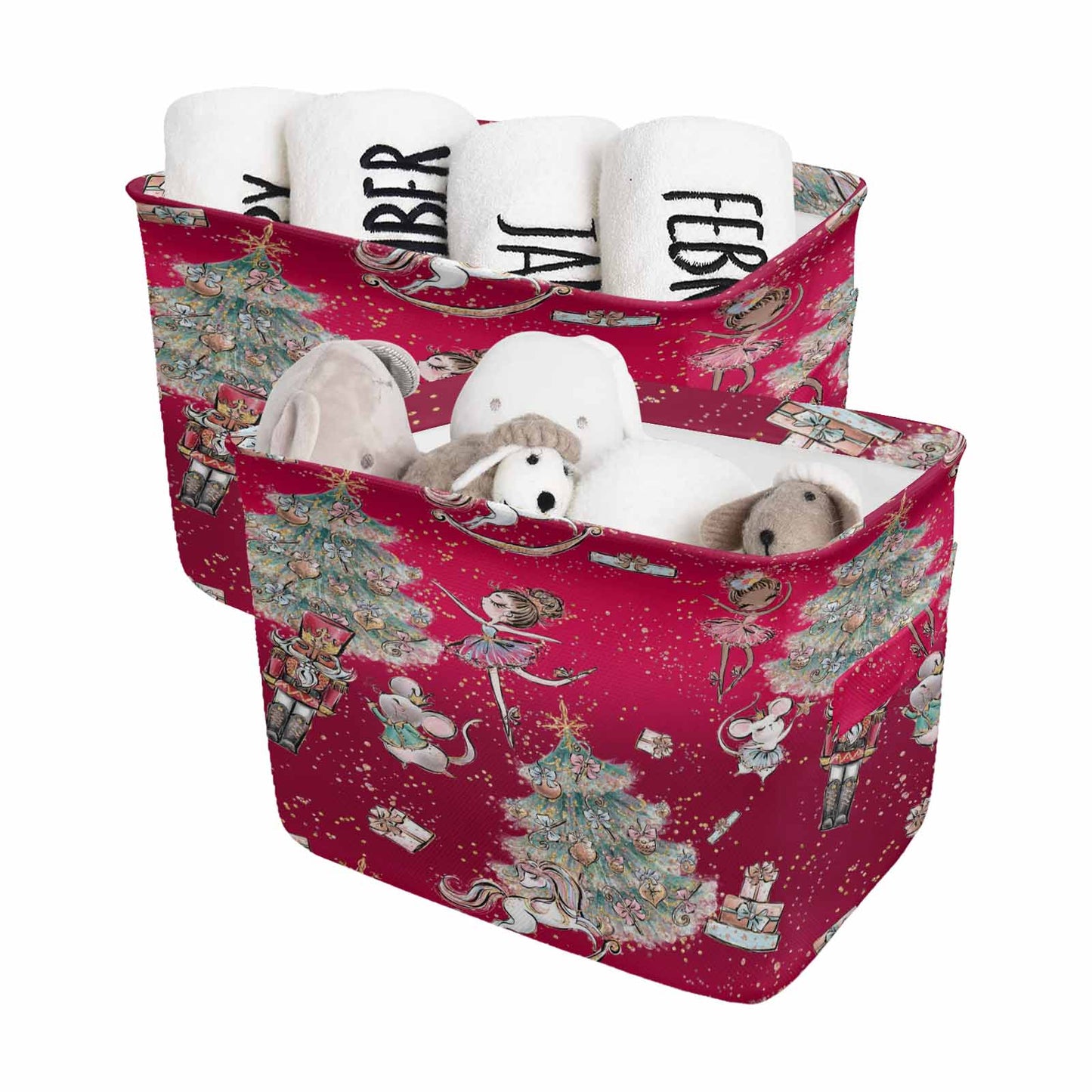 Red Christmas  Storage Basket