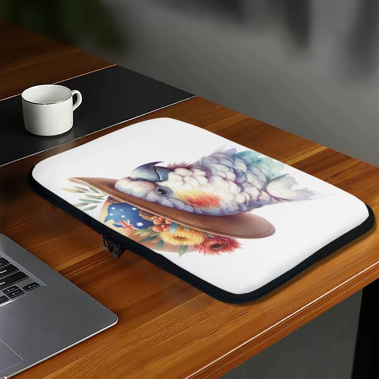 Laptop Sleeve - without handles - Australian Animals - Cockatoo