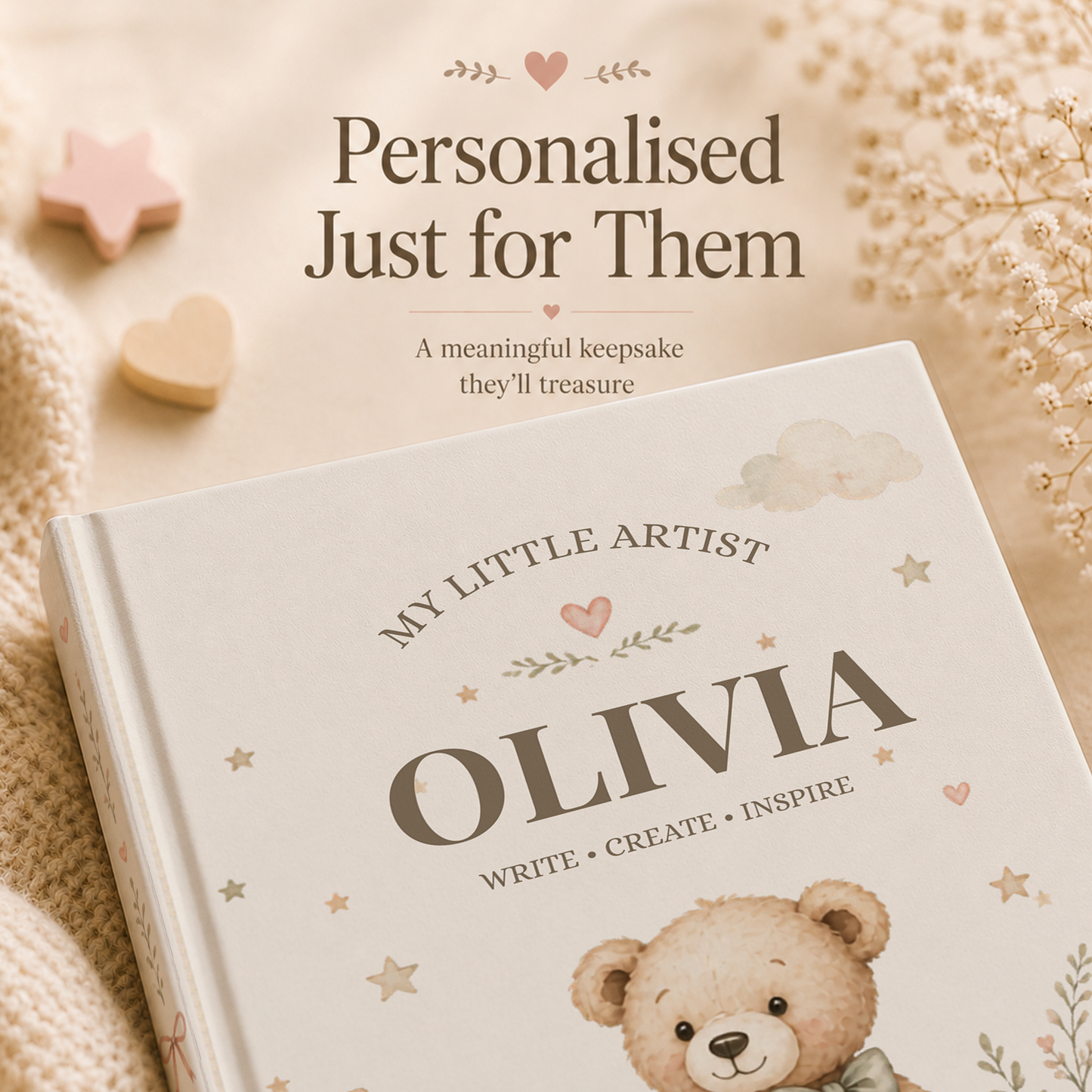 Personalised Kids Notebook | Custom Journal for Kids | Hardcover or Softcover | Drawing Book, Diary, Dot Grid, Grid, Lined Journal
