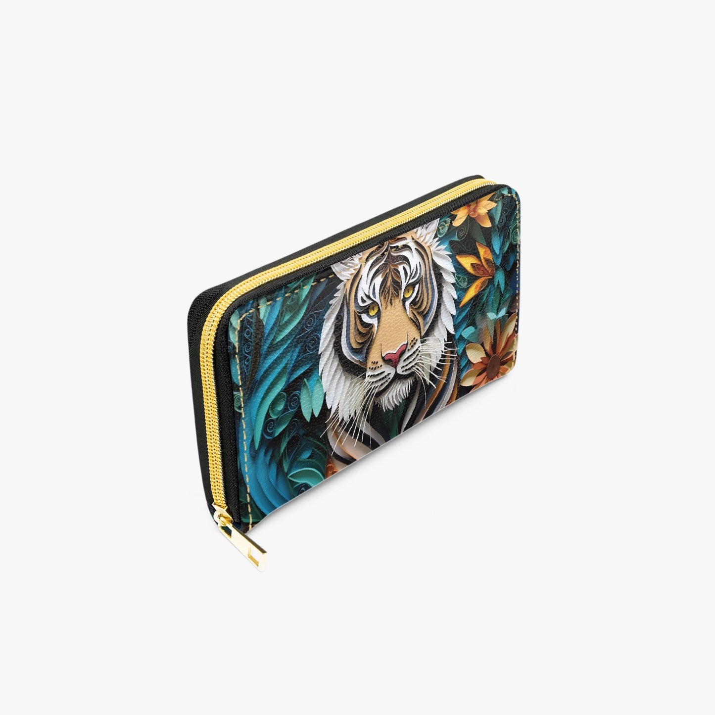 Long Type Zipper Purse - Tiger