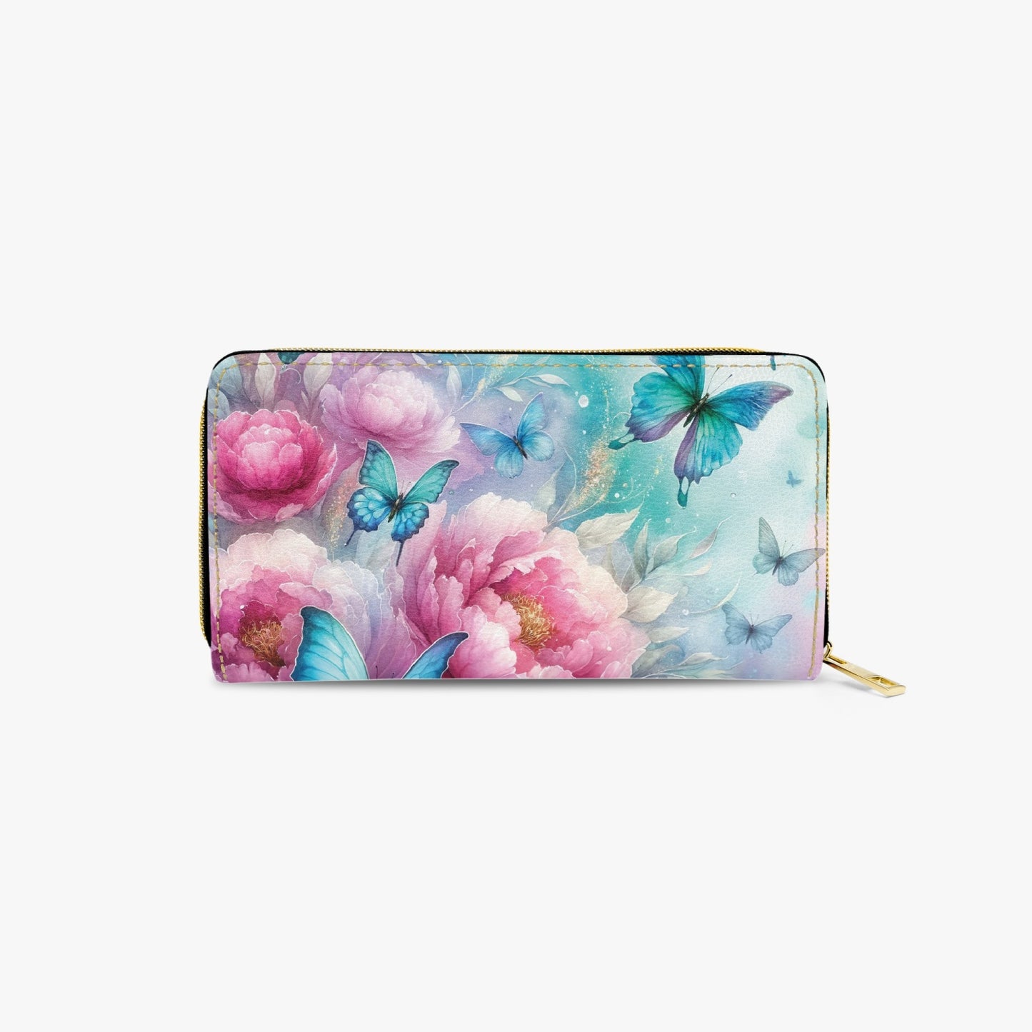 Long Type Zipper Purse - Butterfly Dreams