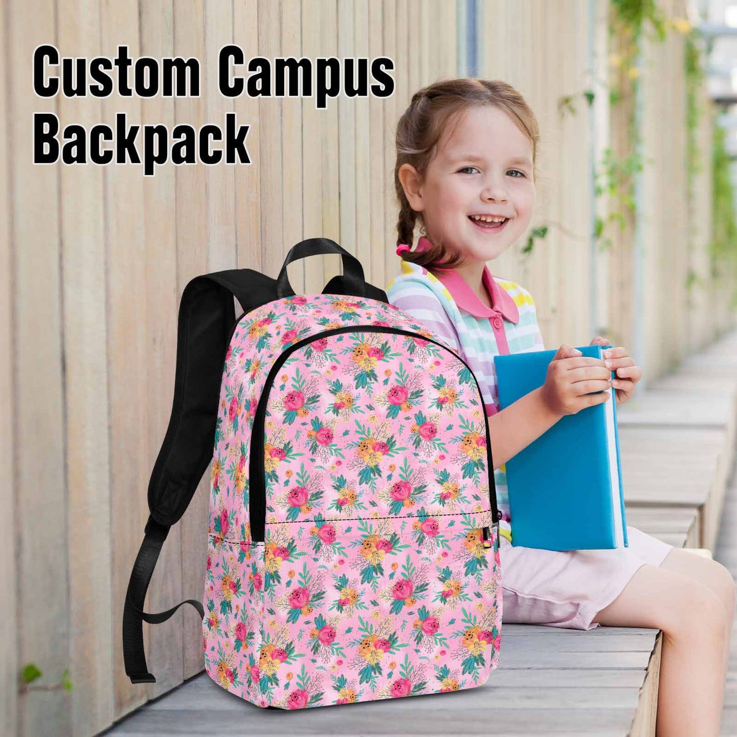 Australian Floral Pink Adult Casual Backpack