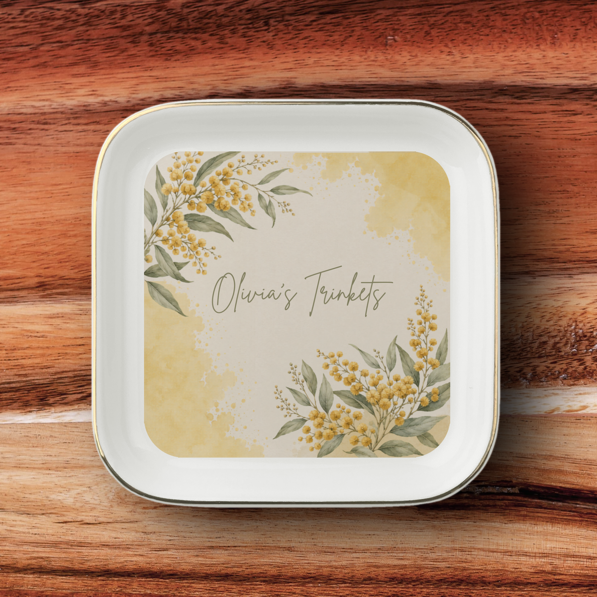 Personalised Jewelry Dish, Custom Name Ceramic Trinket Dish, Personalised Gift, Jewellery Holder, Birthday or Christmas Gift