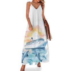 Cruise Spaghetti Strap Ankle-Length Dress Long dress