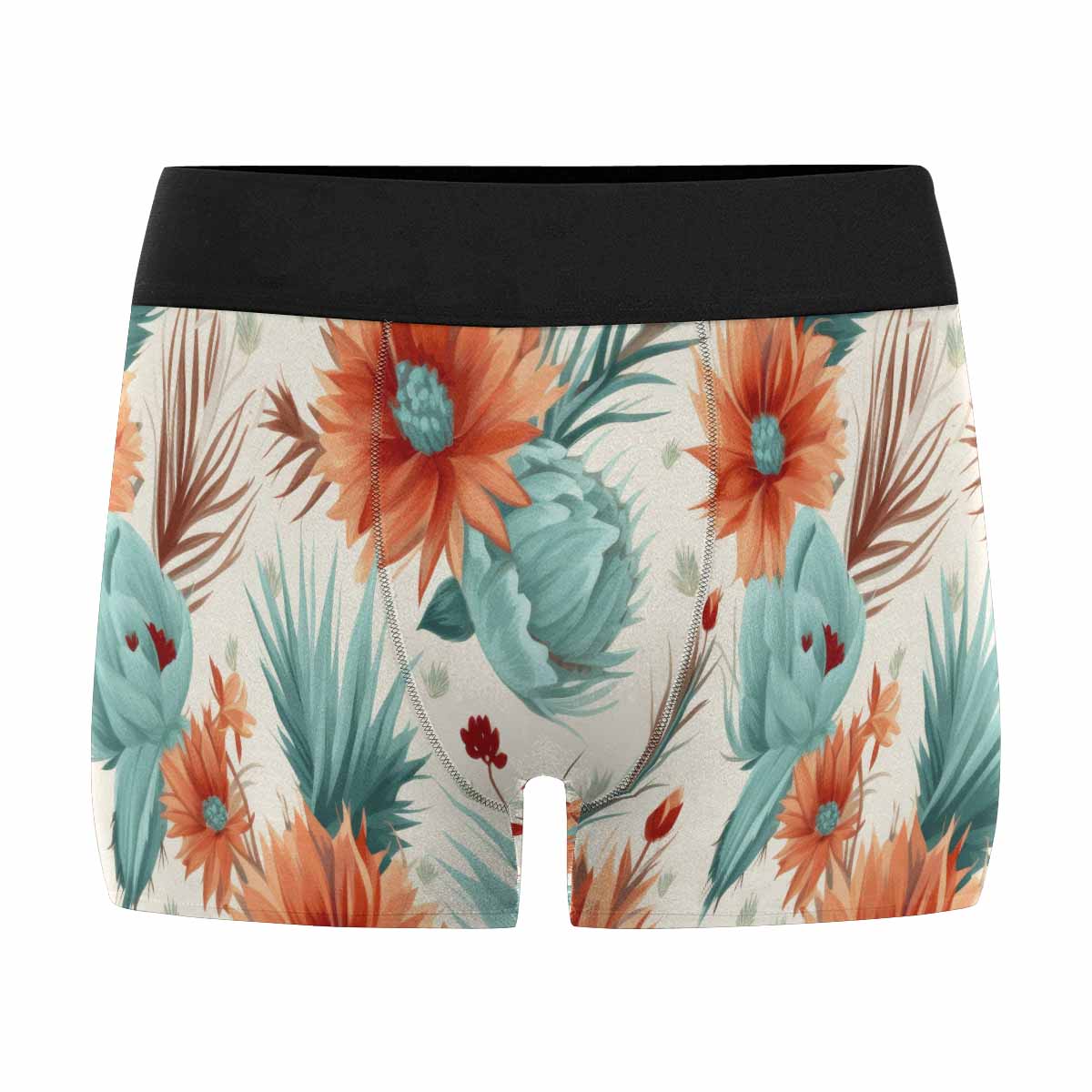 Boho Floral AUS Men's All Over Print Boxer Briefs (Made In AUS)